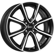 14'' 4x100 Dezent TN dark Black/polished ET35 5.5J