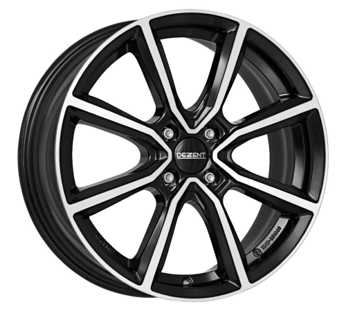 15'' 4x100 Dezent TN dark Black/polished ET45 6J