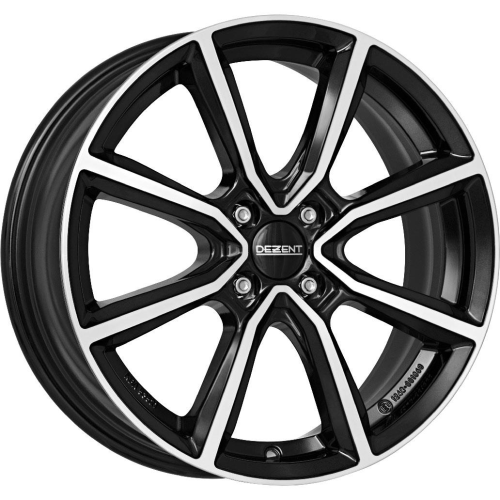 16'' 4x100 Dezent TN dark Black/polished ET45 6.5J