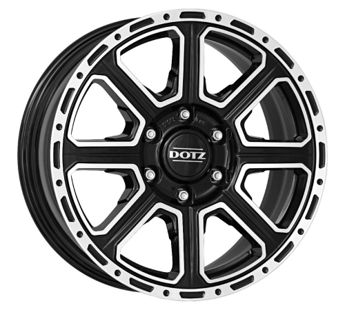 18'' 6x139.7 Dotz Kalahari dark Black/polished ET35 8J