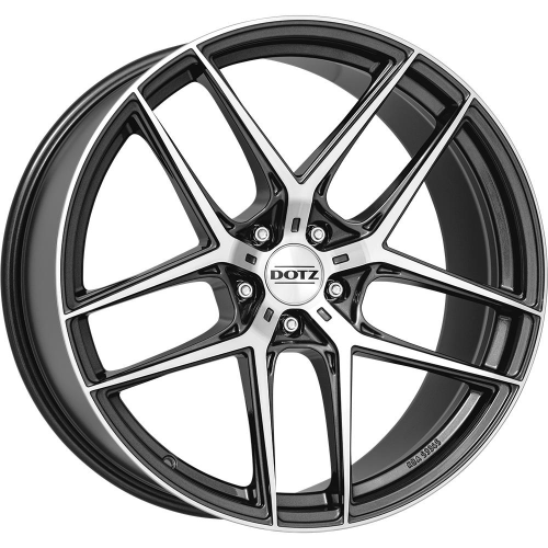 20'' 5x120 Dotz LagunaSeca dark Gunmetal/polished ET30 9J