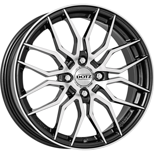 17'' 4x108 Dotz LimeRock dark Gunmetal/polished ET25 7J