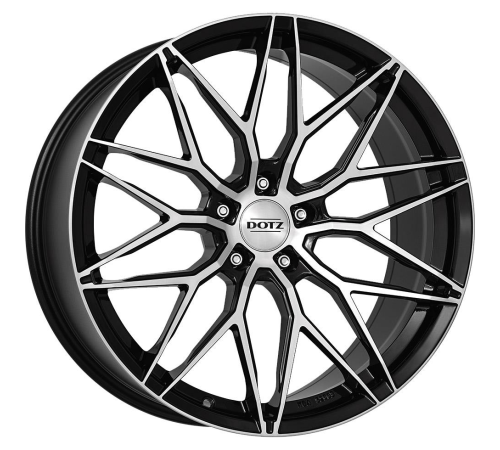 18'' 5x108 Dotz Suzuka dark Black/polished ET45 8J