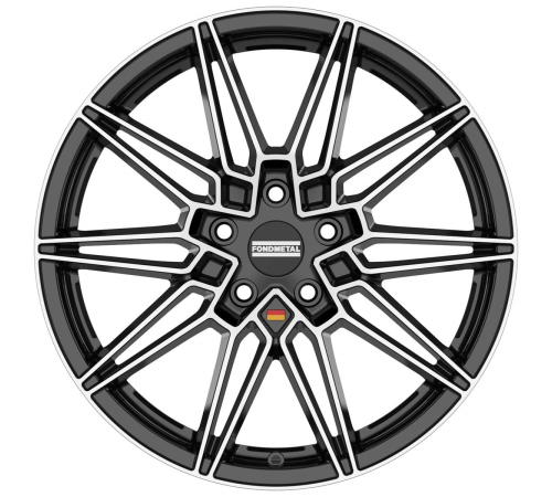 19'' 5x120 Fondmetal Thoe Glossy Black Machined ET29 8J