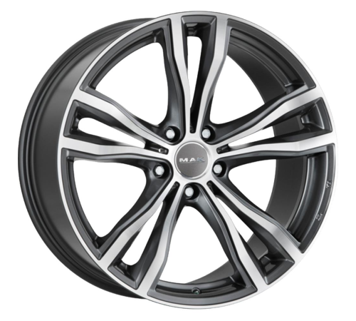 21'' 5x112 MAK X-Mode Gun Met-Mirror Face ET37 9.5J