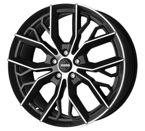 18'' 5x108 Momo Massimo Matt Black Polished ET42 8J