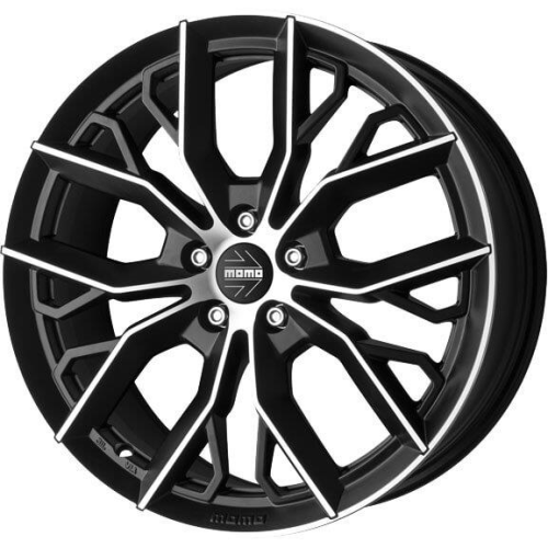 18'' 5x108 Momo Massimo Matt Black Polished ET42 8J
