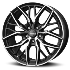 19'' 5x108 Momo Spider Matt Black Polished ET45 8.5J