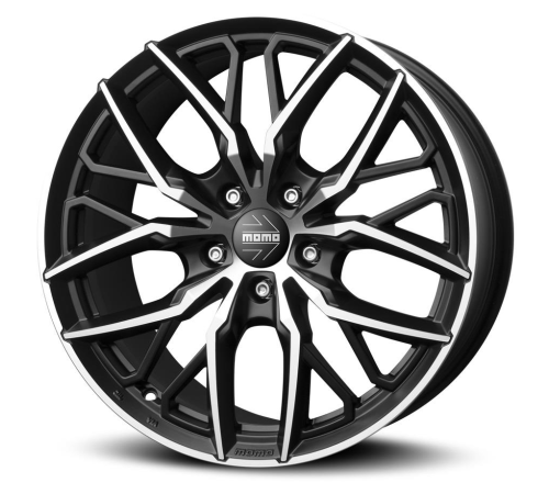 19'' 5x112 Momo Spider Matt Black Polished ET30 8.5J