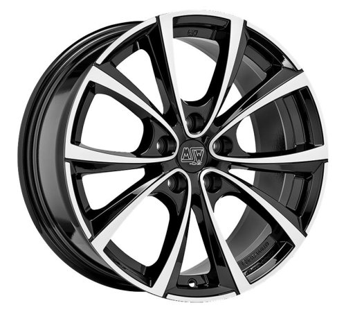 20'' 5x114.3 MSW 27T Gloss Black Full Polished ET45 9.5J