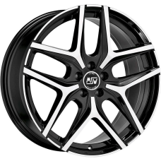 20'' 5x114.3 MSW 40 Gloss Black Full Polished ET30 8.5J