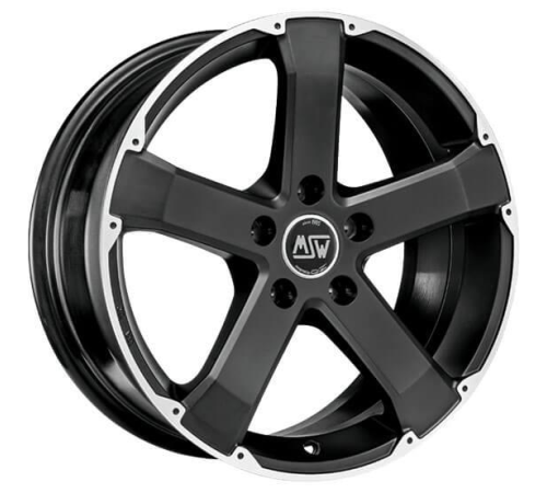 18'' 5x150 MSW 45 Matt Black Full Polished ET35 8J