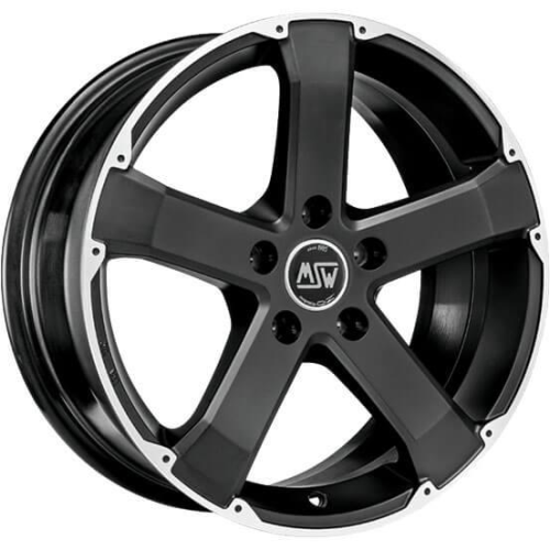 18'' 5x150 MSW 45 Matt Black Full Polished ET35 8J