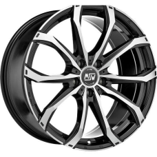 17'' 5x108 MSW 48 Gloss Black Full Polished ET45 7.5J