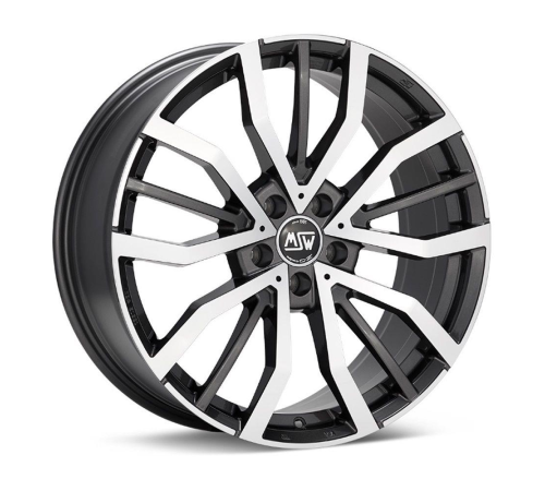 19'' 5x112 MSW 49 Gloss Gun Metal Full Polished ET45 8J