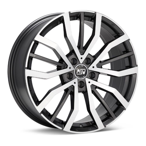 19'' 5x112 MSW 49 Gloss Gun Metal Full Polished ET45 8J