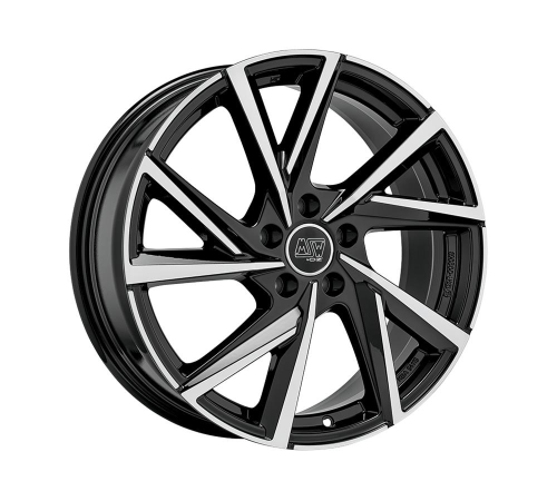 19'' 5x112 MSW 80-5 Gloss Black Full Polished ET38 8J