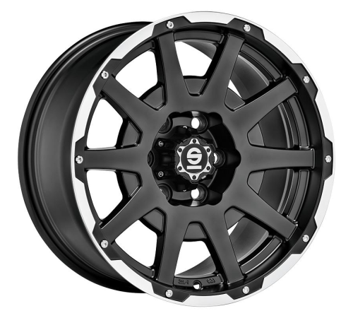 17'' 5x112 Sparco Dakar Matt Black Lip Polished+Rivets ET35 7.5J