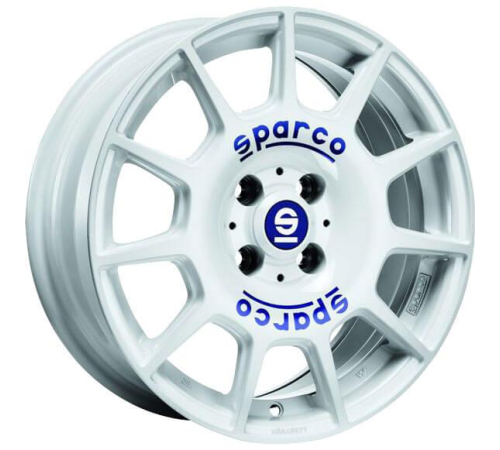 16'' 5x114.3 Sparco Terra White Blue Lettering ET45 7J