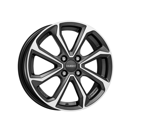 16'' 4x100 Dezent KT dark Gunmetal/polished ET50 6J