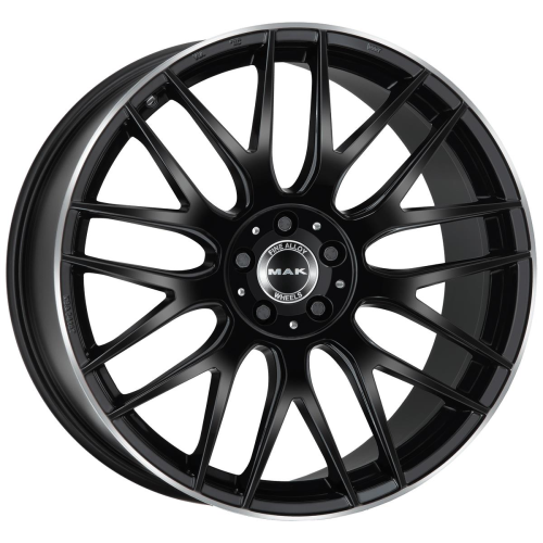20'' 5x112 MAK Arrow-D Gloss Black Mirror Ring ET43 9.5J