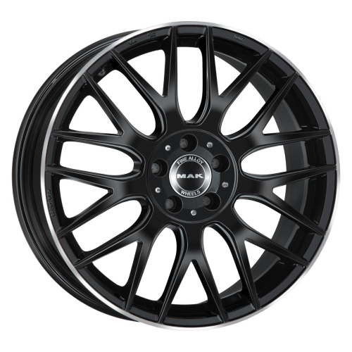 18'' 5x112 MAK Arrow Gloss Black Mirror Ring ET40 8J
