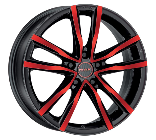 18'' 5x114.3 MAK Milano Black And Red ET40 8J