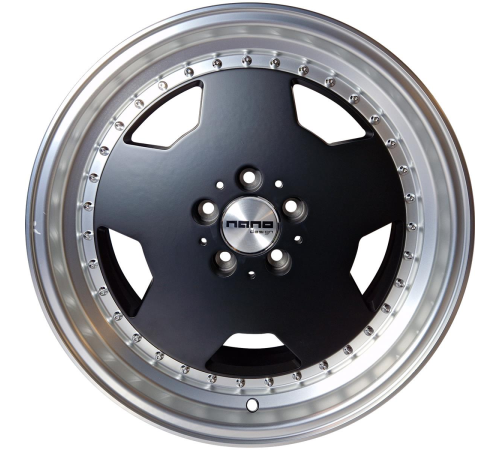 18'' 5x112 Nano 5852 Matte black machined lip ET30 8J