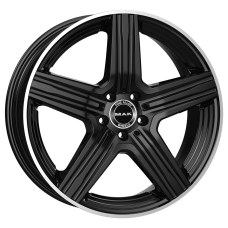21'' 5x112 MAK Lewis Gloss Black Mirror Ring ET44 10J