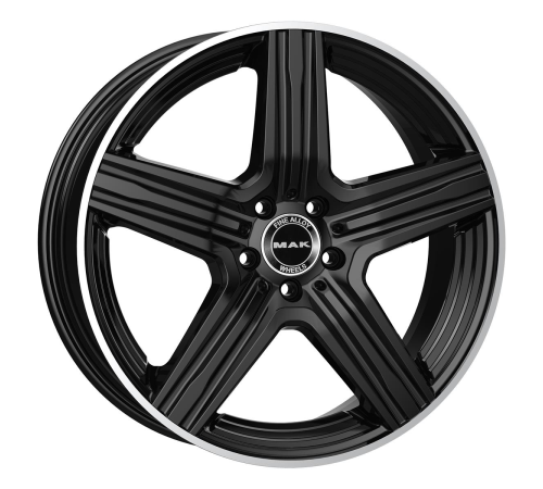 21'' 5x112 MAK Lewis Gloss Black Mirror Ring ET44 10J