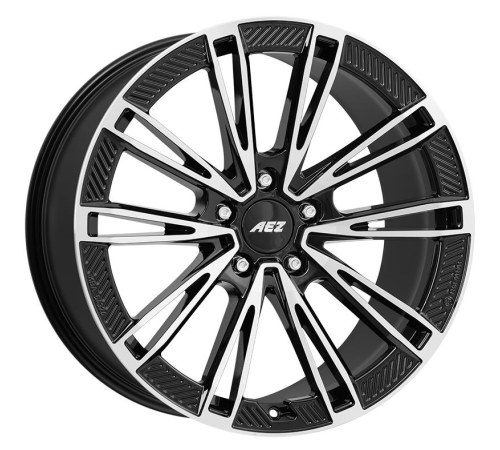 21'' 5x130 AEZ Alaska dark Black/polished ET60 9.5J