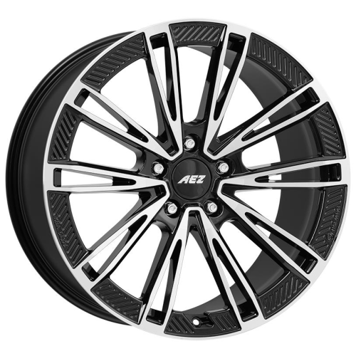 21'' 5x130 AEZ Alaska dark Black/polished ET60 9.5J
