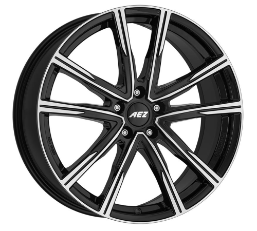 18'' 5x112 AEZ Montreal dark Black/polished ET48 7.5J