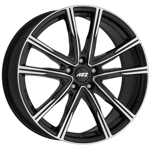 19'' 5x108 AEZ Montreal dark Black/polished ET48 7J