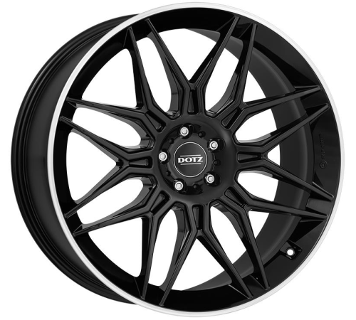 22'' 5x112 Dotz LongBeach dark Black/polished lip ET20 10.5J