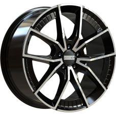 18'' 5x112 Fondmetal Elatha Glossy Black Machined ET45 8J