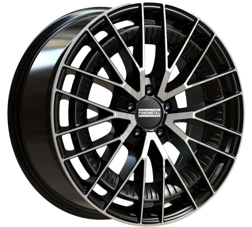 20'' 5x112 Fondmetal Kari Glossy Black Machined ET22 9.5J