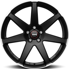 18'' 5x108 Momo Seven Matt Black polished ET42 8J