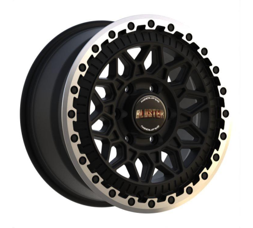 17'' 6x130 Fondmetal Bluster Matt Black Machined Lip ET40 8.5J