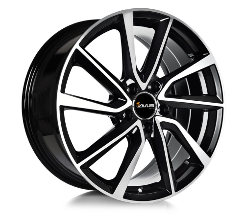 17'' 4x108 Avus AC-518 Black Polished ET15 7J