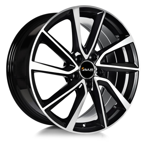 17'' 5x105 Avus AC-518 Black Polished ET36 7J