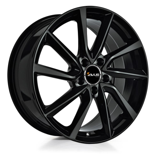 17'' 5x108 Avus AC-518 Black ET50 7J