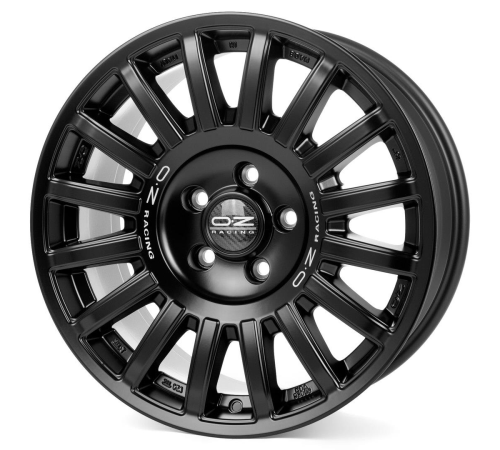 17'' 5x112 OZ Racing Rally Raid Matt Black Silver Lettering ET35 8J