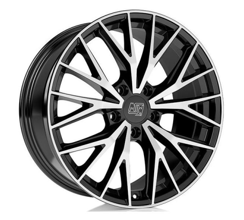 20'' 5x130 MSW 44 Gloss Black Full Polished ET32 7.5J