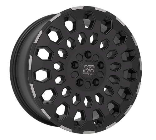 16'' 5x118 MSW 99 Van Matt Black Lip Polished ET55 6.5J