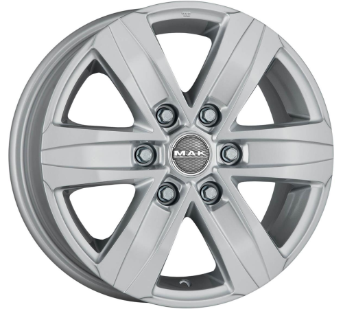 17'' 6x130 MAK Stone 6 Silver ET60 7.5J