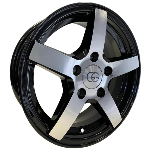 14'' 4x100 GG Trailer Black Polished  ET30 5.5J