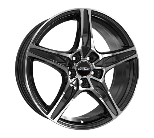 18'' 5x108 Venue VL5 Black Polish ET42 8J