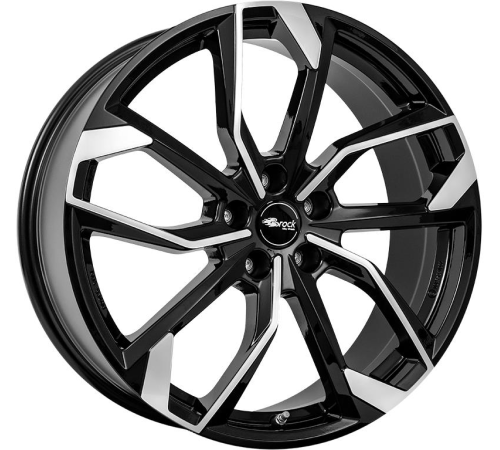 16'' 5x112 RC Design RC34 Schwarz Glanz Voll-Poliert (SGVP) ET43 6.5J