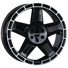 20'' 5x108 MAK Trek Gloss Black Mirror Ring ET38 9J